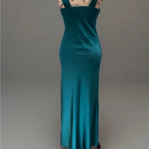 House of Harlow 1960 Teal V-Neck Maxi Dress - Picture 7 of 9